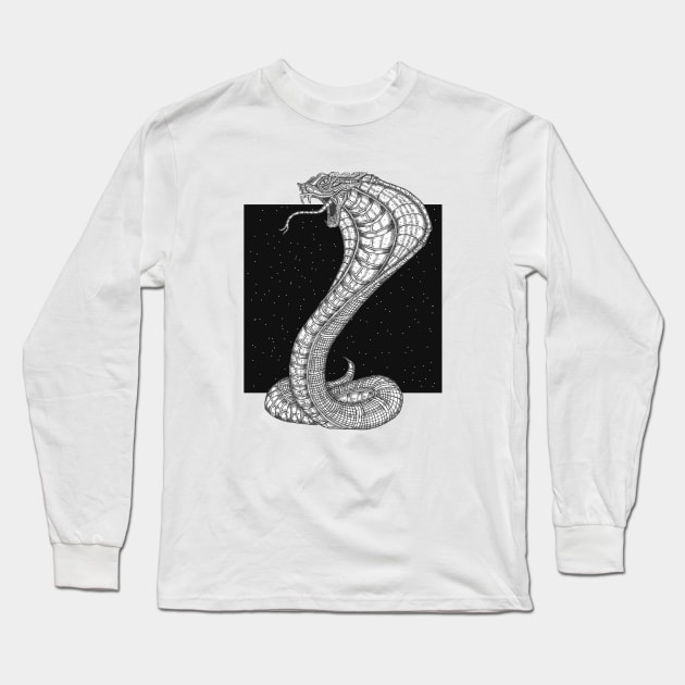 MechaSnake Long Sleeve T-Shirt by DanJacksonShop